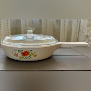 CorningWare Wildflower P-83-B Menuette 6.5" Sauce Pan Skillet